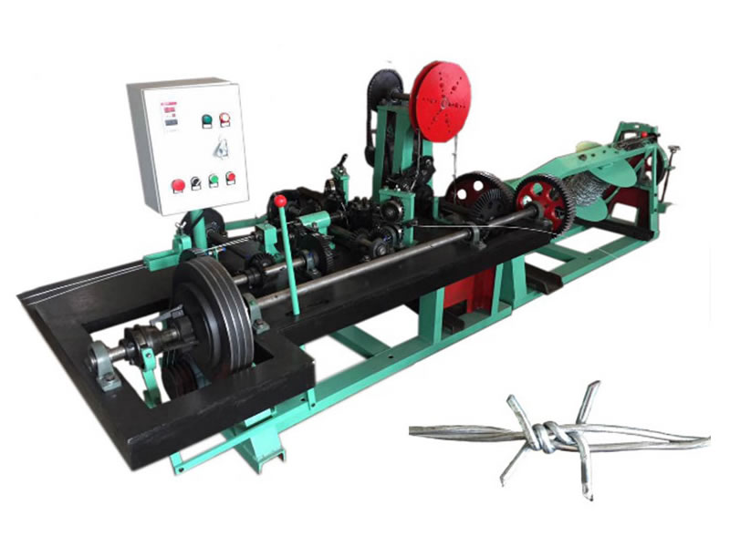 Barbed wire machine